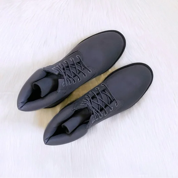 Timberland Men’s Classic 6” Waterproof Dark Grey Boots - Picture 4 of 7